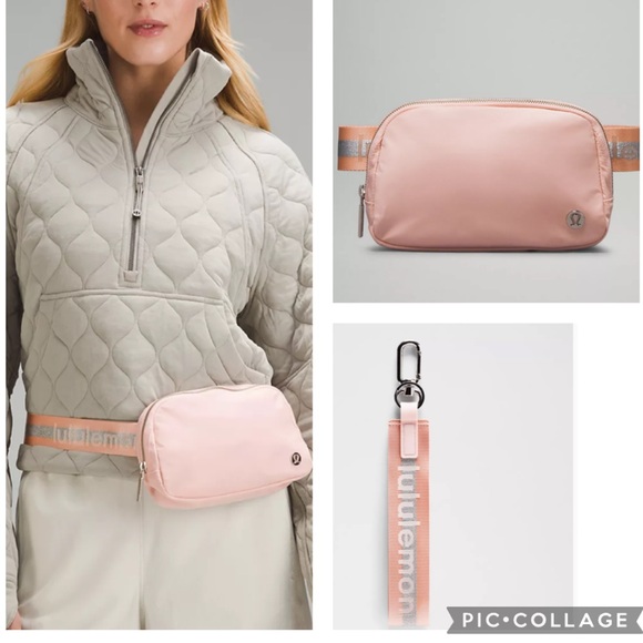 Lululemon Everywhere Belt Bag 1L AND Never Lost Keychain Set Women